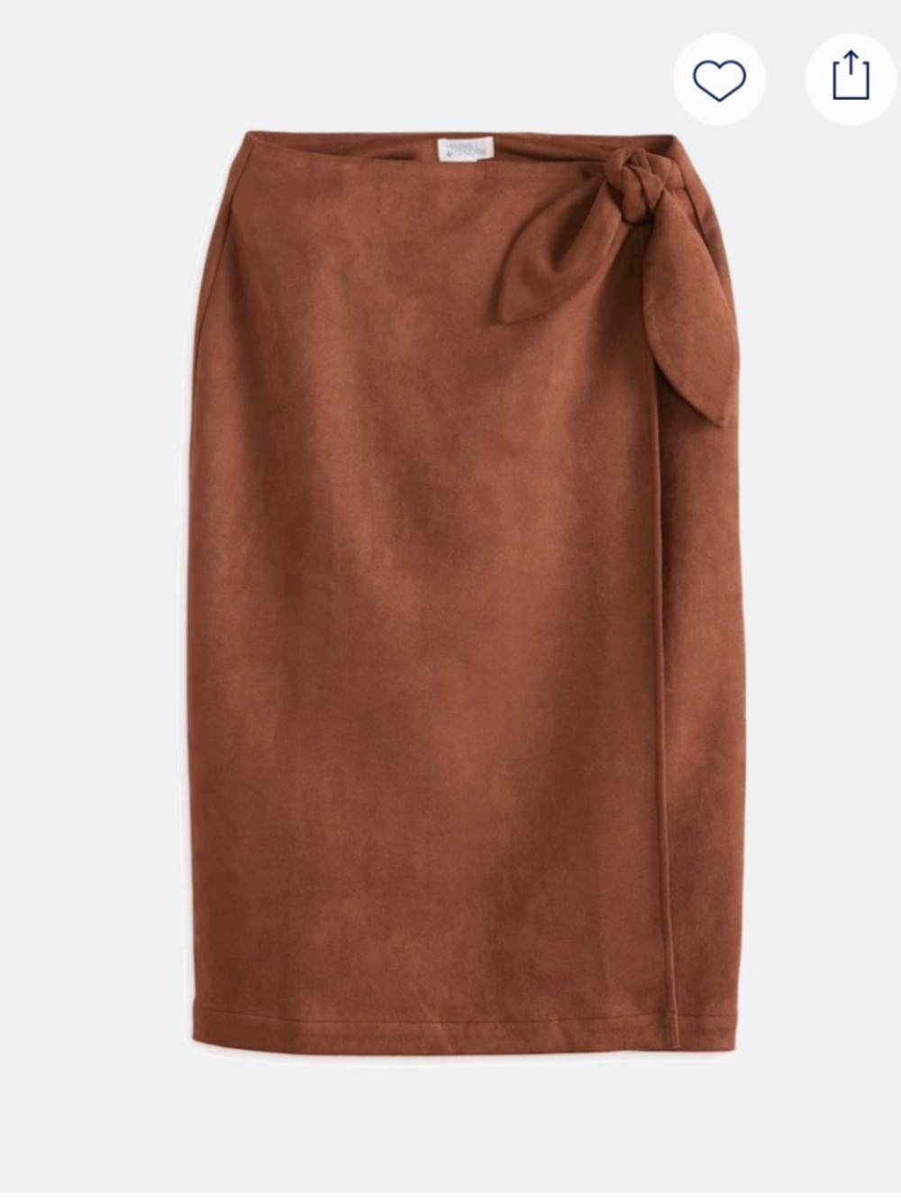 Market & Spruce - Rhae Faux Suede Skirt